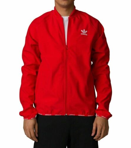 [bq0768] Mens Adidas Originals Sst Superstar Tt Track Top Jacket - Red