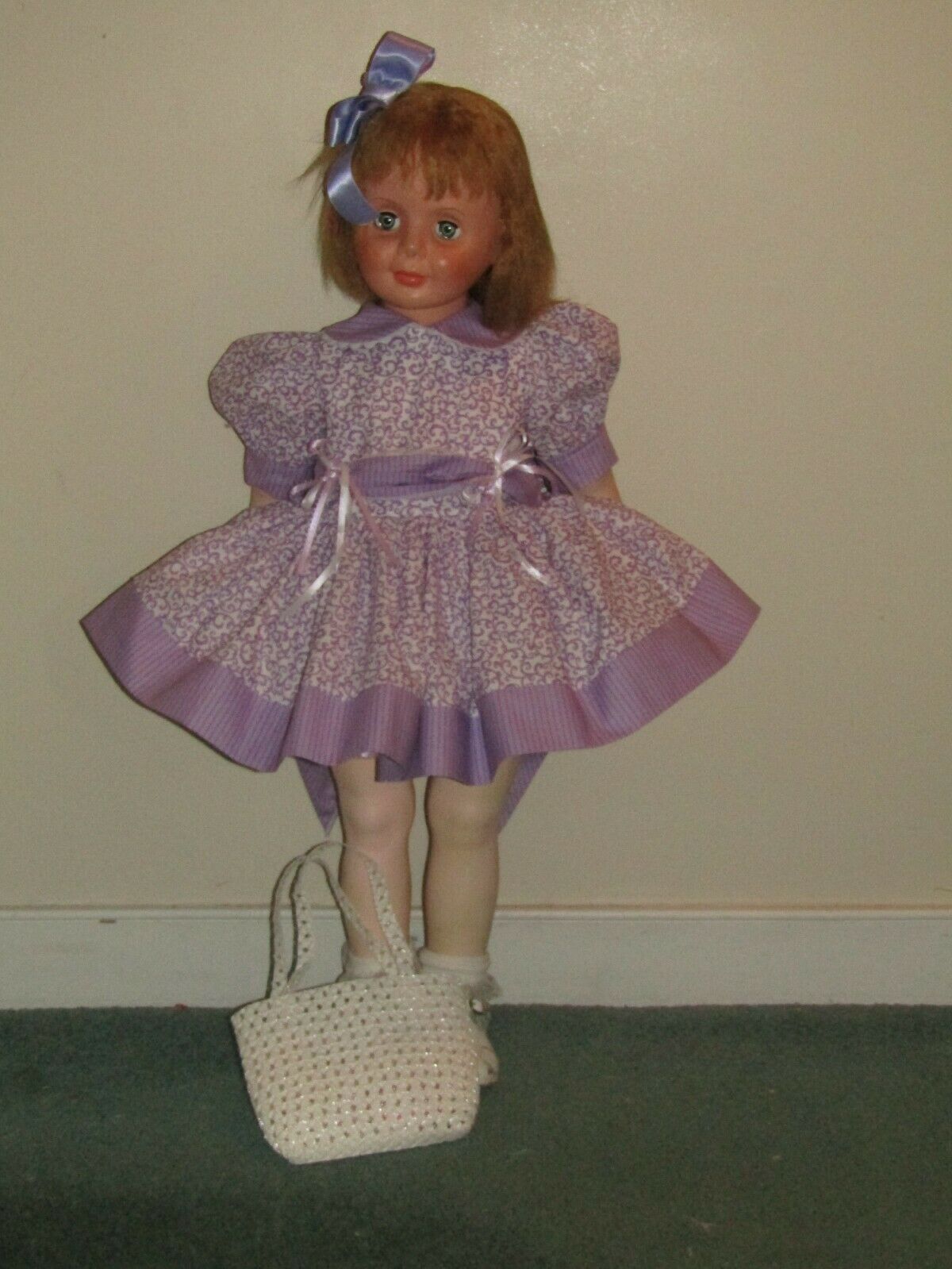 Pretty Lavender Dress Ideal For Patti Playpals Doll "by Berta"