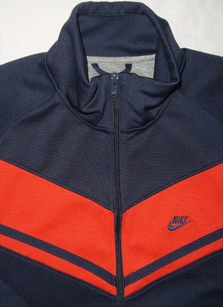 Mens Blue/red Nike Sportswear Retro Track Jacket Size L