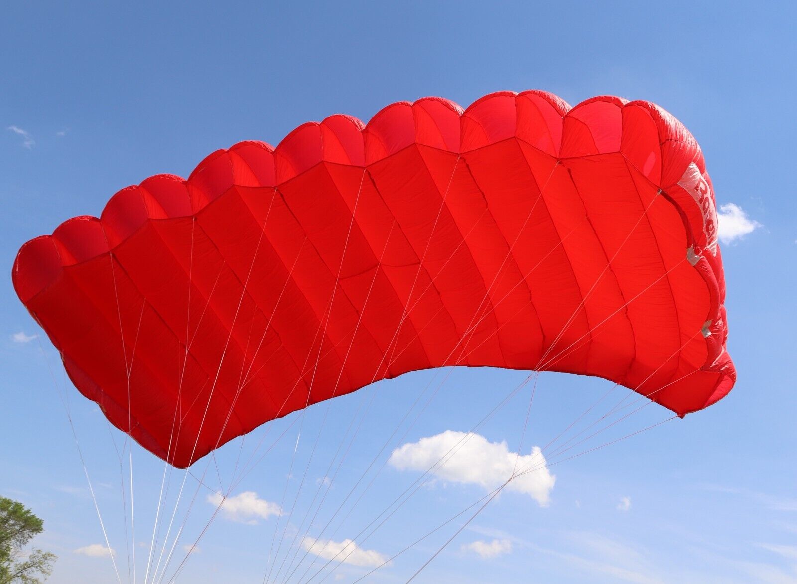 Raven Ii (218 Sq Ft) 7 Cell F111 Red Skydiving Parachute - Practice / Bridge Day