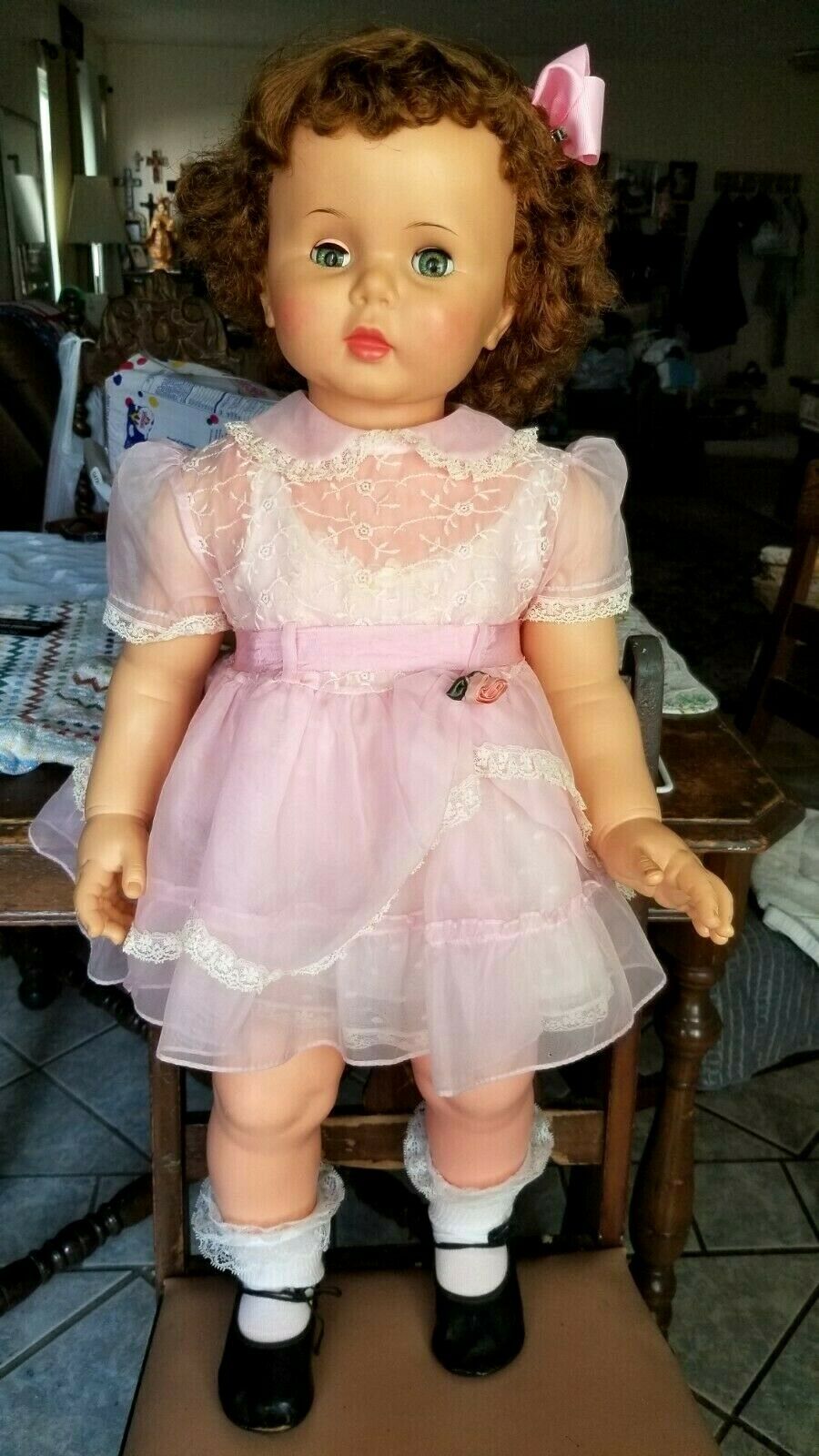 Ideal Doll A Beautiful Penny Playpal Vintage 1959 Doll 32inch Vinyl Companion.